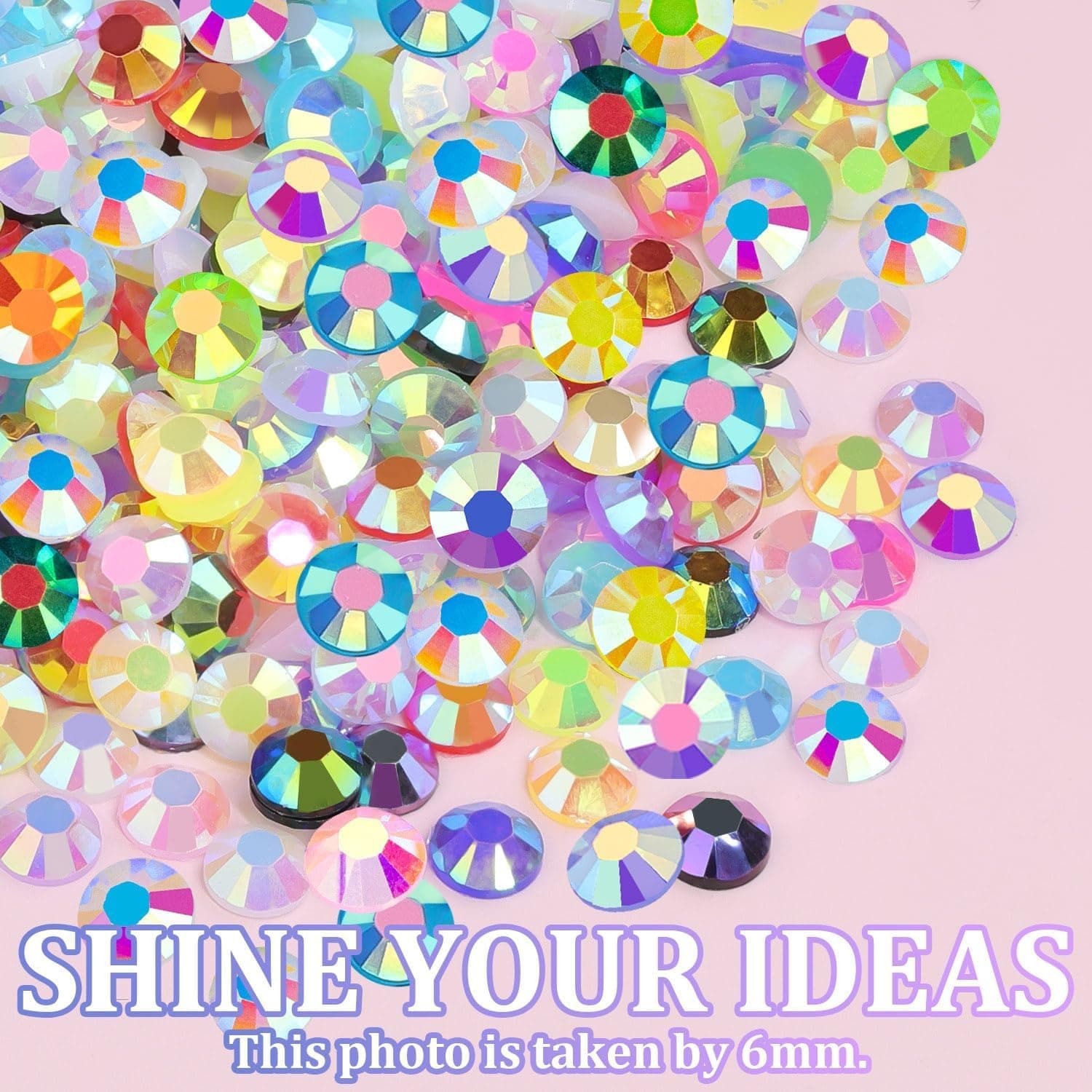 40 Colours Bedazzling Kit with Glue Bedazzler Kit Resin Jelly Rhinestones for Bedazzling, 3mm 32000 Pcs Flatback Gems for Clothing Shoes Nail Book Diamond Art Crafting thumbnail 5