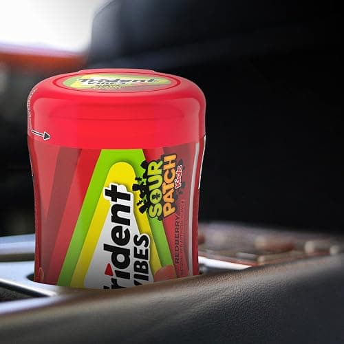Trident Vibes SOUR PATCH KIDS Redberry Sugar-Free Chewing Gum, 40 Piece Bottle thumbnail 7