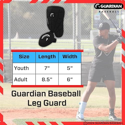 Guardian Youth Elbow Guard & Leg Guard - Baseball Protective Gear KIT thumbnail 8