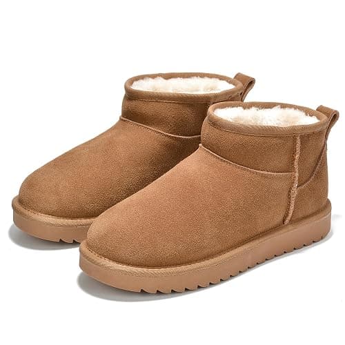 Project Cloud 100% Genuine Leather Ankle Boots for Women - Water Resistant with Memory Foam Insole Winter Boots for Women - Trending Shoes & Comfortable Women's Ankle Boots (Hippy) - Image 1