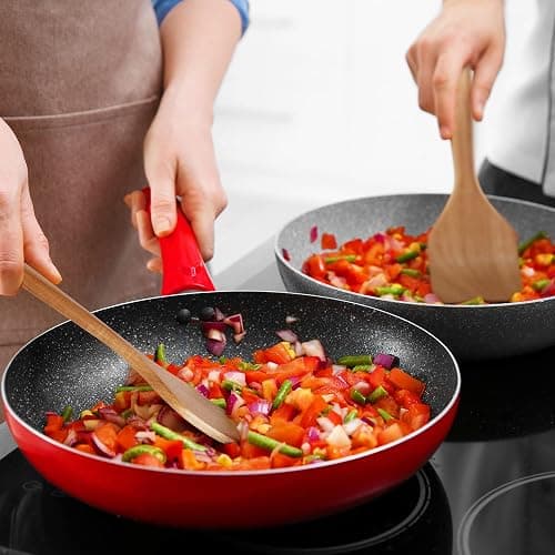 KITEISCAT Acacia Wooden Spoons for Cooking: 5-Piece Kitchen & Cooking Utensils Set - Wooden Spatula, Slotted & Pasta Spoon - Essential Wooden Utensil Set thumbnail 4