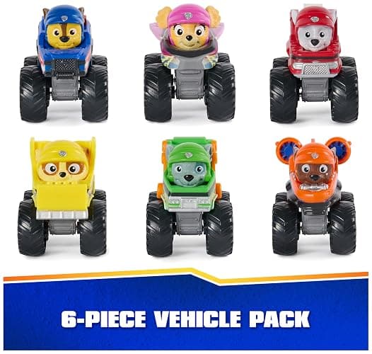 Paw Patrol: Rescue Wheels, 6-Piece Pup Squad Racers, Toy Cars Gift Set, Kids Toys for Boys & Girls Ages 3 and Up thumbnail 5