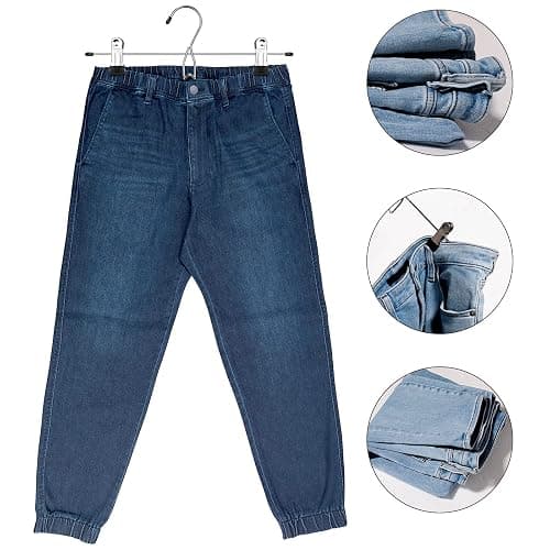 24 Pcs College Dorm Room Supplies Decor Skirt Pants Hangers with Clips Heavy Duty Clip Space Saving Stackable Add on Metal Organization and Storage for Jeans Towels Skirt Trousers Ties Socks thumbnail 4