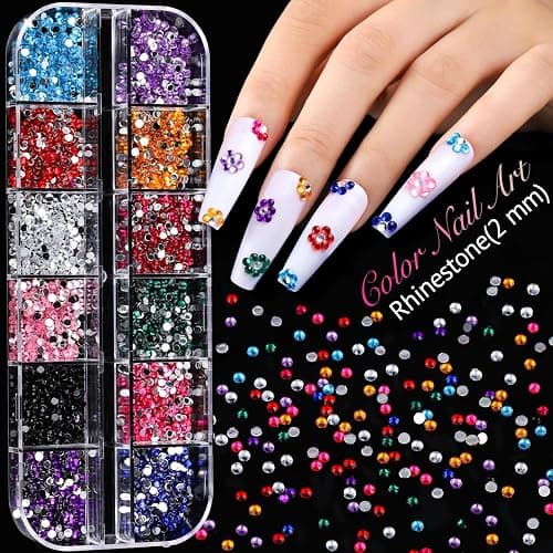 Teenitor Acrylic Nail Kit with Clear Coffin Nail Tips, Nail Charms and Gems, Nail Stickers, Nail Art Brushes, Nail Dotting Tools, Nail Stand, Press On Nails Kit for DIY Nail Art thumbnail 5