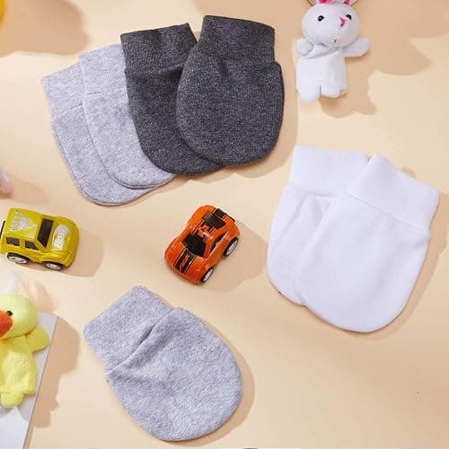 Geyoga 6 Pairs Newborn Baby Mittens No Scratch Gloves Infant Toddler Anti Scratch Essentials Unisex for 3-9 Months Girls Boys thumbnail 4