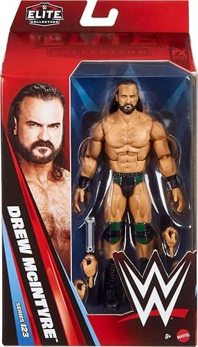 Mattel WWE Elite Action Figure & Accessories, Series #123 Set, 6-inch Collectible Drew McIntyre with 25 Articulation Points & Swappable Hands thumbnail 3