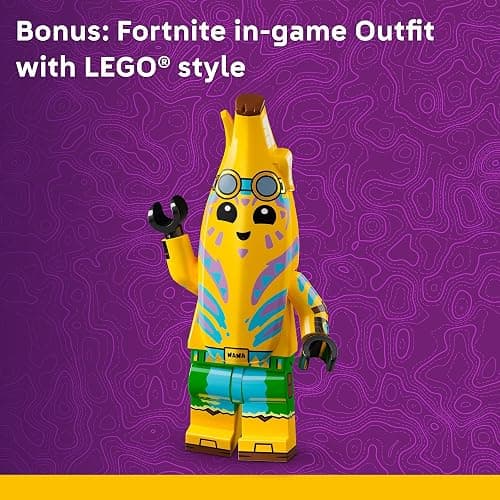 LEGO Fortnite Klombo Kids Toy - Fortnite Action Figure with Peely and Oro Minifigures - Pretend Play and Building Toy for Girls and Boys 10+ - Gift Idea for Birthdays and Gaming Fans - 77077 thumbnail 6