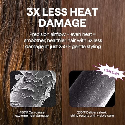 Wavytalk Hair Dryer Brush Set, Air Sculpt 4-in-1 Hot Air Brush Set | Blowout Brush Styler for Salon Blowouts, Volumizing, and Straightening, Sleek Frizz-Free for Every Hair Type, Black thumbnail 4