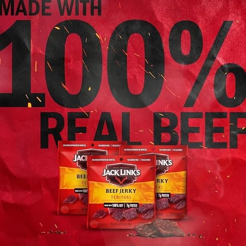 Jack Link's Teriyaki Beef Jerky - (2 Pack) 9 oz Bag - Ready to Eat Protein Snacks - 11g Protein per Serving - Made with 100% Real Beef thumbnail 3