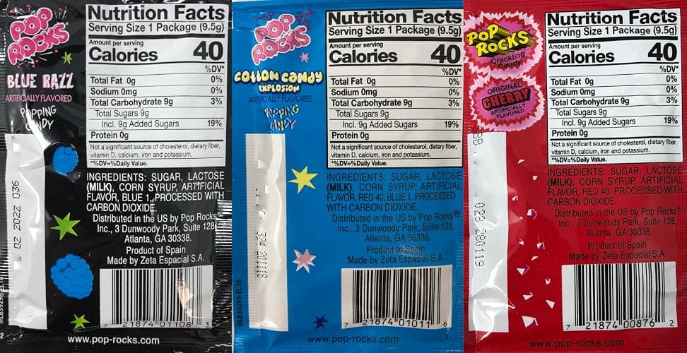 Pop Rocks Candy Variety Pack Popping Candy - Pop Rocks Bulk Candy, Nine Different Flavors Bulk Popping Candy (36 Count) thumbnail 3