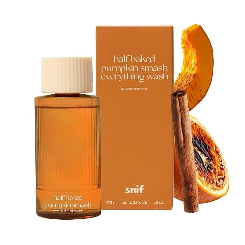 Snif Pumpkin Smash Scented Liquid Laundry Detergent, Non-Toxic, 32 Ld, 16oz | Festive Fall Designer Scent | Luxury Laundry Detergent | Clean Ingredients, Vegan, Cruelty Free - Image 1