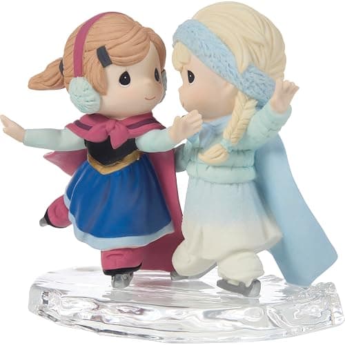 Precious Moments Anna & Elsa Figurine | Disney Frozen Anna/Elsa Sisters are Forever Bisque Porcelain Figurine |Frozen Décor & Gifts | Disney Décor thumbnail 3