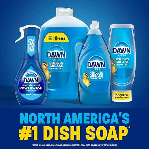 Dawn Ultra Original Dish Soap Refill Jug, Large Size Original Blue Liquid Dishwashing Detergent, Powerful Dawn Dish Soap for Grease, 51.5 oz thumbnail 11