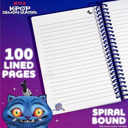 KPop Demon Hunters™ Journal – Derpy Edition, 100 Lined Pages, Notebook Measures 5.8 x 8.3, Official K Pop Demon Hunters Merch for K-Pop Fans, Students, Teens thumbnail 5