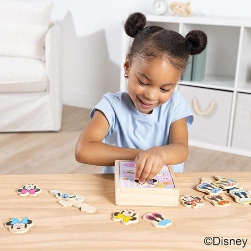 Melissa & Doug Disney Minnie Mouse Dress-Up Puzzle, 18 Pieces Mix and Match Outfits, Sorting & Matching Toy with Storage Case, Educational Puzzle for Toddlers Ages 3+ thumbnail 3