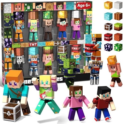 Magneverse 20Pcs Magnetic Action Figures Playset - Magnetic Building Blocks | Magnet Cubes and Rotatable Figures Character Toys for Kids, Birthday Gifts for Boys & Girls Ages 6+ (Patent Pending) - Image 1