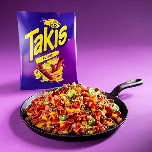 Takis 18 pc / 1 oz Variety Pack, Assorted Flavored Mixed Rolled Tortilla Chips – (5) Fuego, (5) Blue Heat, (4) Nitro, (4) Crunchy Fajitas thumbnail 7