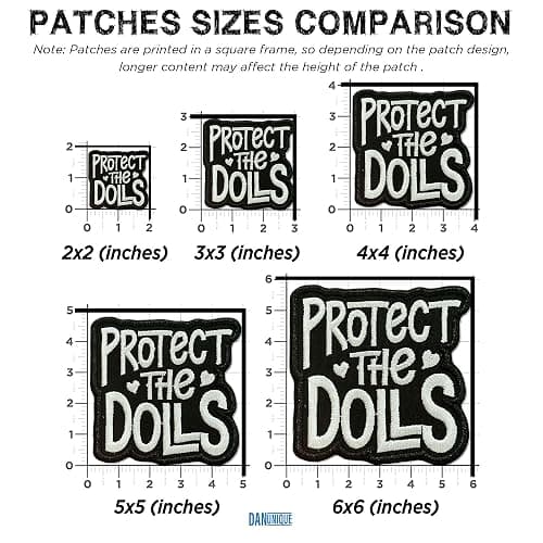 Protect The Dolls Patch Pride Month LGBTQ Queer Trans Rights Liberal Leftist Political Embroidered Patches for Caps, Bags, Backpacks, Hat, Jackets, Uniform DIY Gifts for Her Him 3 Inches thumbnail 5