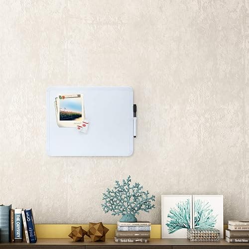 Mr. Pen- Dry Erase Board, 14” x 11” with a Black Dry Erase Marker, Small Mini White Board for Students, White Frame, Includes Double Sided Tapes thumbnail 9