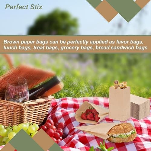 1lb Brown Bags- Pack of 400 (3.5"W x 6.5"H x 2.3"L) thumbnail 8