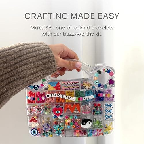 BaubleBar Ultimate DIY Bracelet Kit | 1000+ Pcs | Great for a Gift or Party | Bracelet Jewelry Making Kit with Beads thumbnail 2