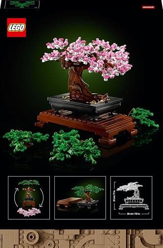 LEGO Botanicals Bonsai Tree - Faux Plant for Adults - Home Décor Set - Gift for Mother's Day with Artificial Cherry Blossom Flowers - DIY Building Projects - Botanical Collection - 10281 thumbnail 11