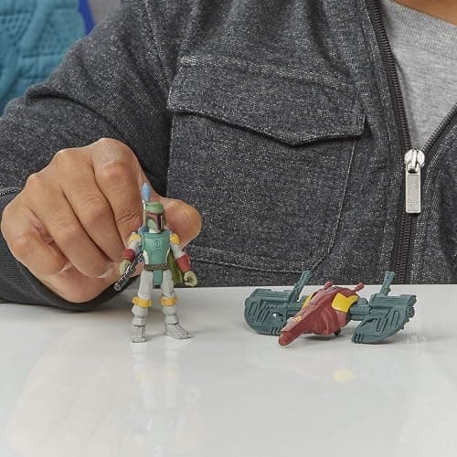 STAR WARS Mission Fleet Gear Class Boba Fett Capture in The Clouds 2.5-Inch-Scale Figure and Vehicle, Toys for Kids Ages 4 and Up thumbnail 6