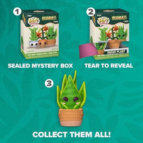 Funko Pop! Mystery: Flora Plants Series Blind Box - Surprise Vinyl Figure | 1 Figure Per Blind Box, Kawaii Houseplant Figurine - Monstera, Snake Plant or Others - Cute Plant Decor Gift thumbnail 4