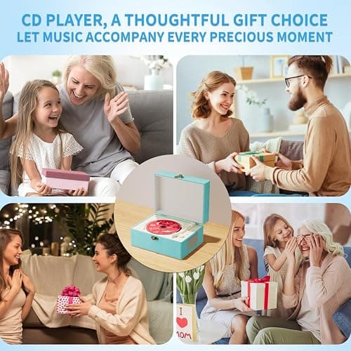 Yintiny Blue Time Music Box CD Player with Speaker for Home Decoration thumbnail 6