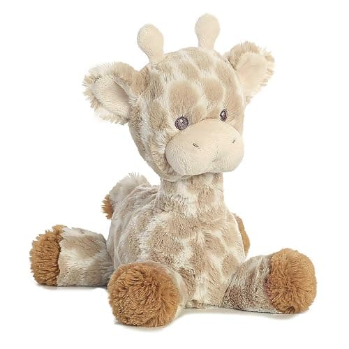 Aurora® Snuggly Loppy Giraffe™ Baby Stuffed Animal - Comforting Companion - Imaginative Play - Brown 8 Inches - Image 1