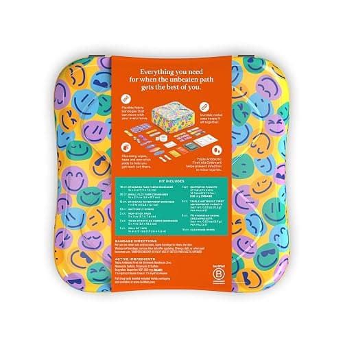 Welly First Aid Kit | FSA Eligible | Adhesive Flexible Fabric and Waterproof Bandages, Tape and Non-Stick Pads, Butterfly Strips, Triple Antibiotic and Hydrocortisone Ointments, Ibuprofen - 130 Count thumbnail 2