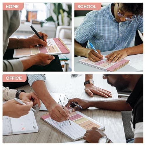 Taja To Do List Notepad - To Do List Notebook for Work with 52 Sheets, 9.8" x 6.5", Undated Daily Planner Perfect for Daily Tasks and Goal Setting, Notepad Suitable for Office, Home & School - Pink thumbnail 7