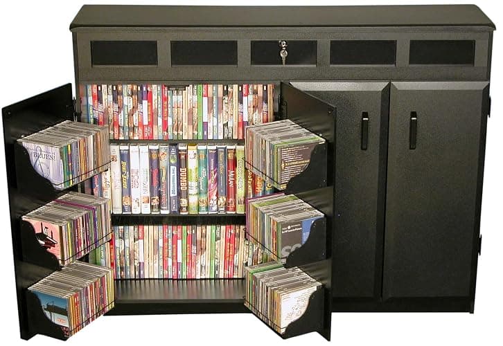 Venture Horizon Top Load Media Cabinet - Black thumbnail 4