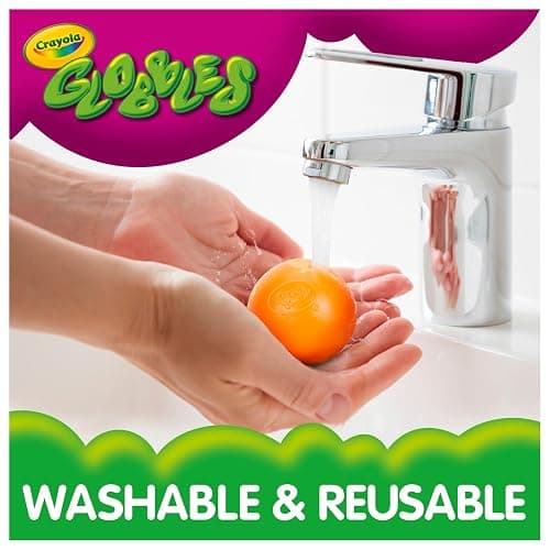 Crayola Globbles Squish Toys (16ct), Easter Egg Toy & Essential Easter Basket Stuffers, Sticky Stress Ball for Adults & Kids, Squishy Balls, Calming Sensory Gift for Stress Relief (Pack of 2) thumbnail 4