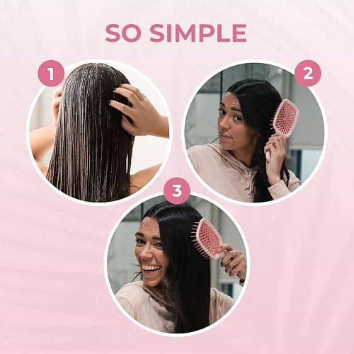FHI Heat UNbrush Detangling Brush for Pain-Free Brushing on All Wet or Dry Hair Types — Durable DuoFlex Anti-Static Bristles, Lightweight Handle, Vented Hair Brush thumbnail 8