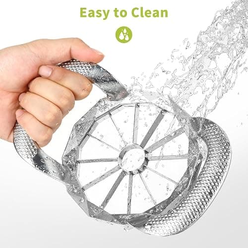 LIIGEMI Apple Slicer,12-Slices Stainless Steel Cutter，Heavy Duty Stainless Steel Apple Cutter and Divider， Anti-slip Handle，Gifts for Mom， Easy to Use. thumbnail 7