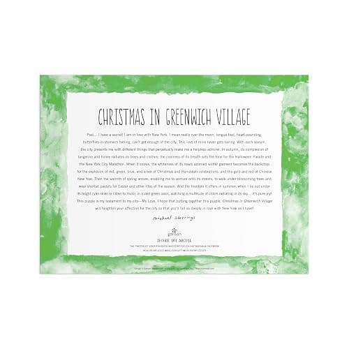 Galison Christmas in Greenwich Village – 1000 Piece Michael Storrings Jigsaw Puzzle Featuring Beautiful Artwork of The NYC Neighborhood in The Winter Time thumbnail 4