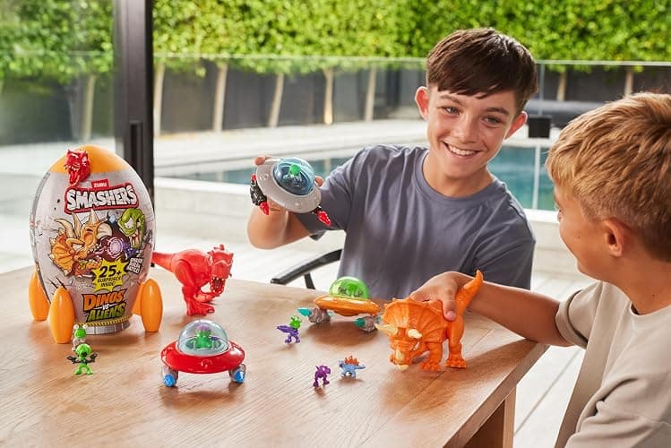 Smashers Dino vs Aliens Medium(T-REX) by ZURU, Smashable Egg Toy for Boys thumbnail 2