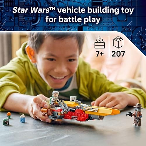 LEGO Star Wars Cobb Vanth’s Speeder Building Toy for Boys & Girls - Pretend Play Space Vehicle for Kids & Fans, Ages 7+ - Gift for Birthdays - W/Cobb Vanth & Cad Bane Minifigures - 75437 thumbnail 2