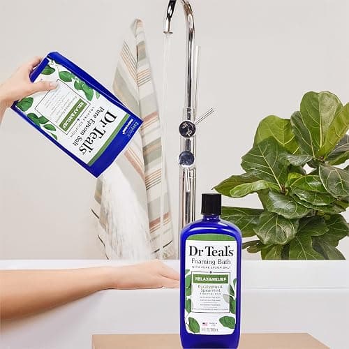 Dr Teal's Epsom Salt - Relax & Relief - Eucalyptus Essential Oils - 3 lb - Pack of 4 thumbnail 6