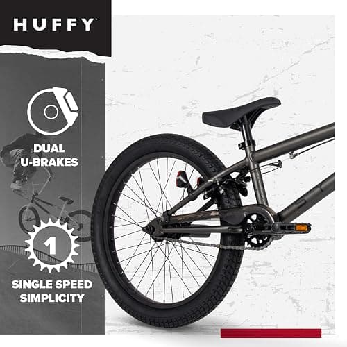 Symbol Freestyle BMX, 16" or 20", Steel Frame, Removable Front Brake, Alloy Rims, Pegs included Red, Blue, Silver thumbnail 6