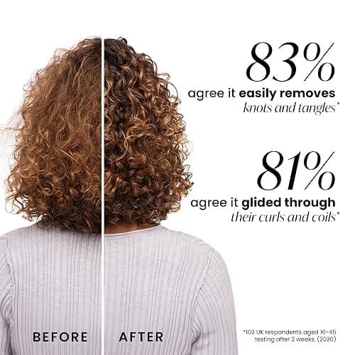 Tangle Teezer Naturally Curly Ultimate Detangler Hairbrush for 3C-4C Curly Coily Hair - Two-Tiered Teeth Define Curls & Reduce Frizz - Mango & Pink - Mango & Pink thumbnail 6