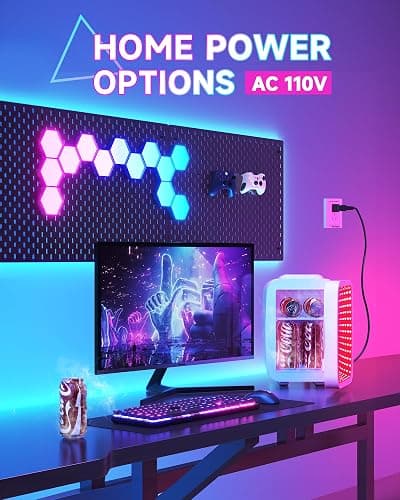 BEICHEN Mini Fridge, 4 Liter/6 Cans Small Refrigerator With Dimmable LED Light,AC/DC Portable Thermoelectric Cooler and Warmer Gaming mini fridge for Bedroom,Office,Gaming room and Car (White) thumbnail 4