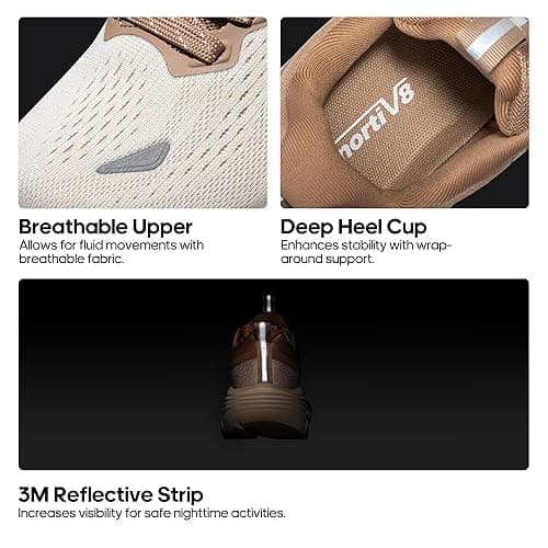 NORTIV 8 Women's Walking Shoes Cushion Comfortable ActiveBreeze Running Tennis Shoes Non-Slip Workout Gym Sports Athletic Breathable Fashion Sneakers thumbnail 9