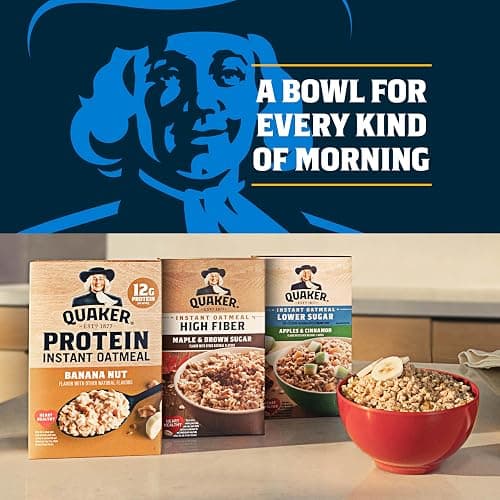 Quaker Instant Oatmeal, 4 Flavor Variety Pack, Individual Packets, 48 Count thumbnail 4