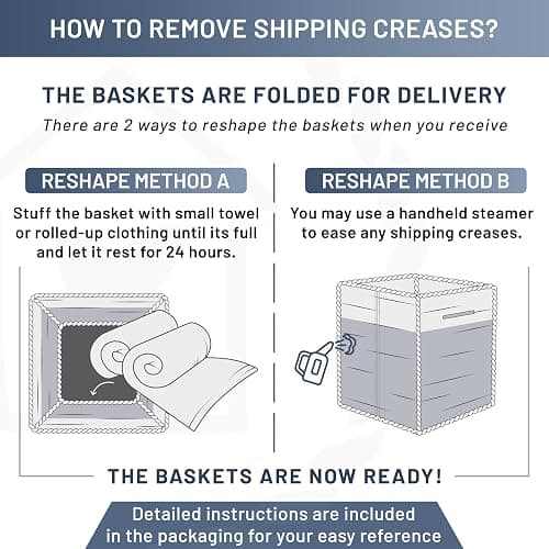 NaturalCozy Storage Cubes 9”x9”x7”Cotton Rope Woven Baskets for Organizing 3-Pack | 9 Inch Cube Storage Bin | Small Basket for Shelf Nursery, Pantry, Decorative Plant, Bathroom Closet, Toy Gift thumbnail 5
