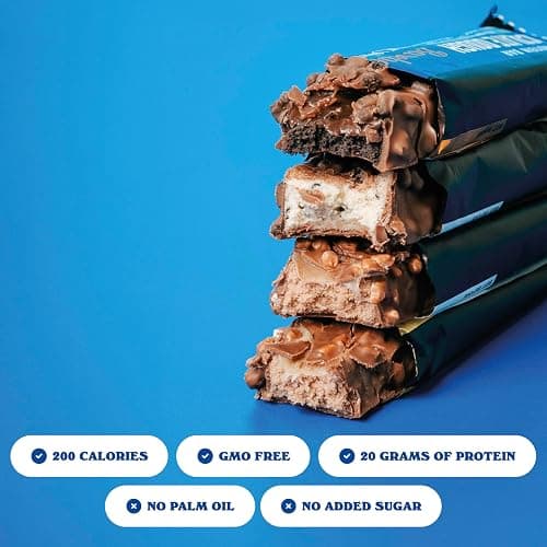 Barebells Protein Bars Variety Pack - 12 Count, 1.9oz Bars - Protein Snacks with 20g of High Protein - Chocolate Protein Bar with 1g of Total Sugars - Perfect on The Go Protein Snack & Breakfast Bars thumbnail 3