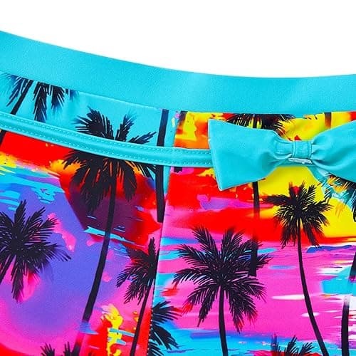 Belovecol Girls Swimsuits Two Piece Tankini Bathing Suits Boyshort Summer Beach Rash Guard Swimwear for 4-15T thumbnail 6