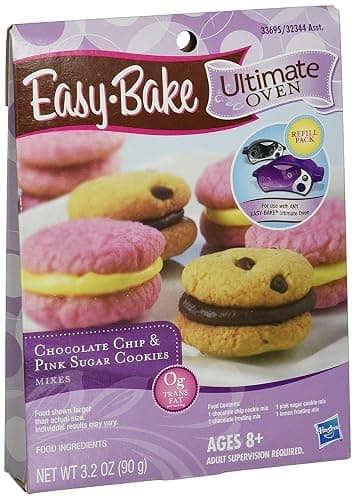 Easy Bake 5000 Ultimate Oven Chocolate Chip & Pink Sugar Cookies Refill Pack Playset - Image 1