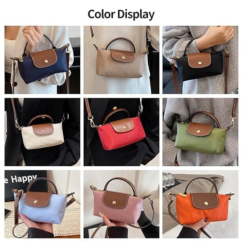 Mini Crossbody Bag for Women - Adjustable Strap Shoulder Purse, Small Spacious Tote with Zipper Pockets for Phone Wallet Keys thumbnail 6